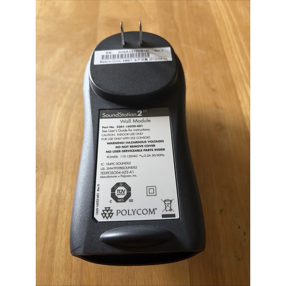Polycom 2201-16020-601 SoundStation 2 Wall Module Phone Accessory Open Box - Picture 3 of 4